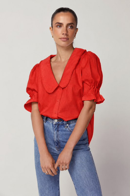Rosie Top - Linen