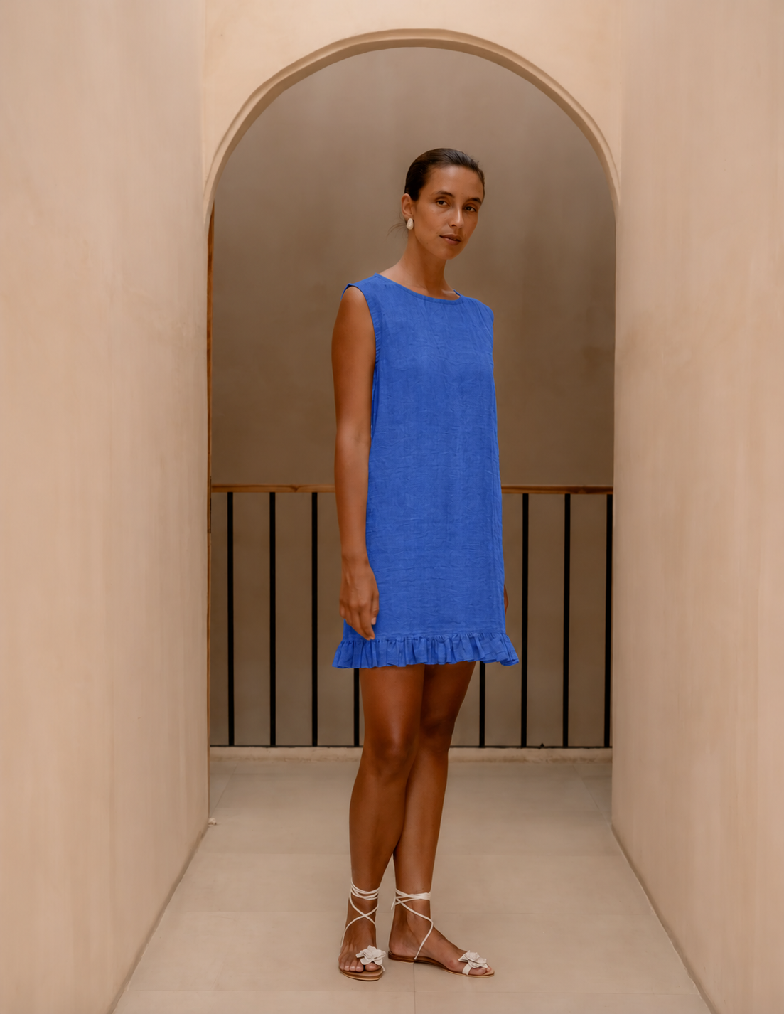 SALE Harry Dress - Meadow Blue Linen