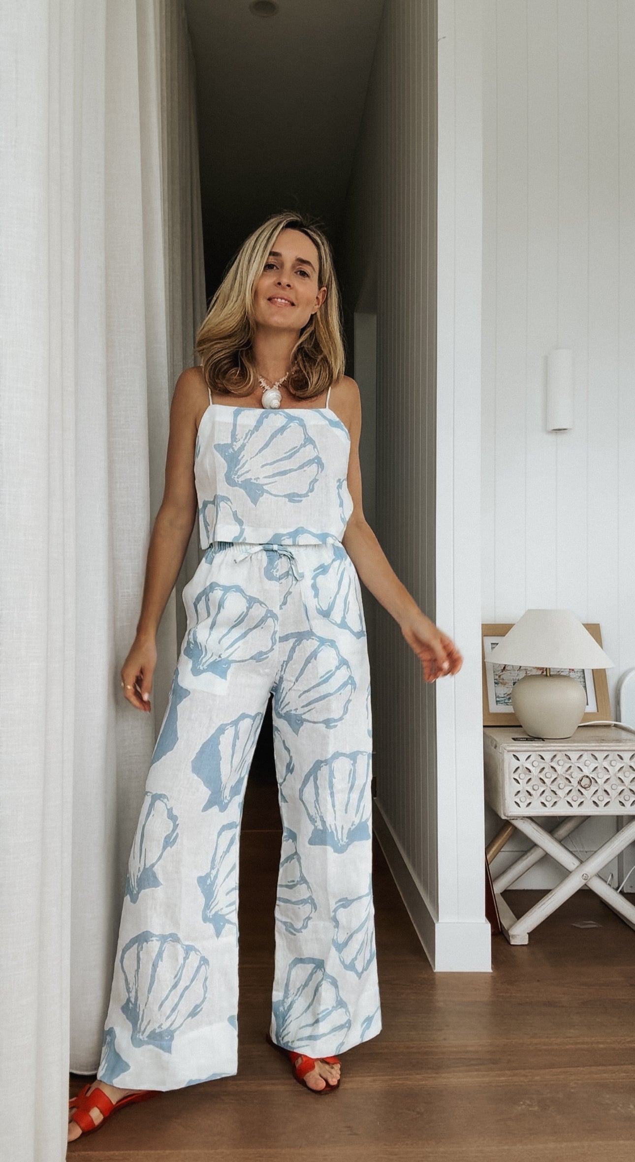 SALE Maggie Crop - Blue Shell