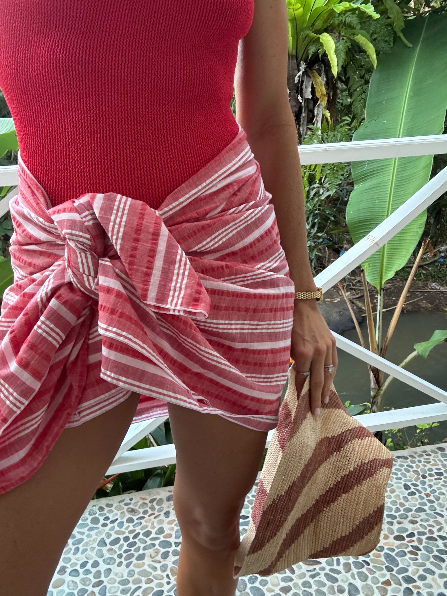 Red Stripe Sarong