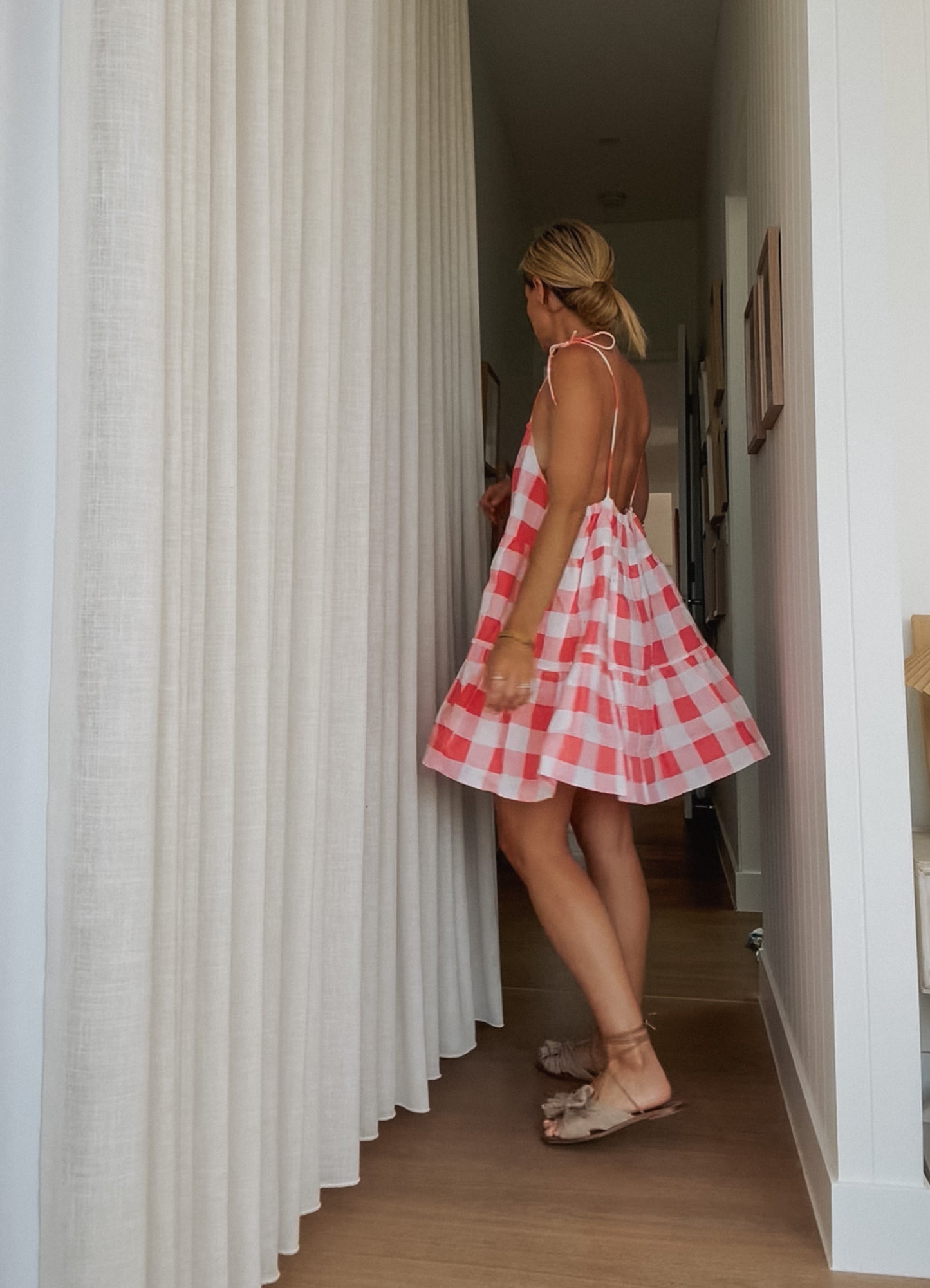 SALE Nikko Dress - PINK CHECK