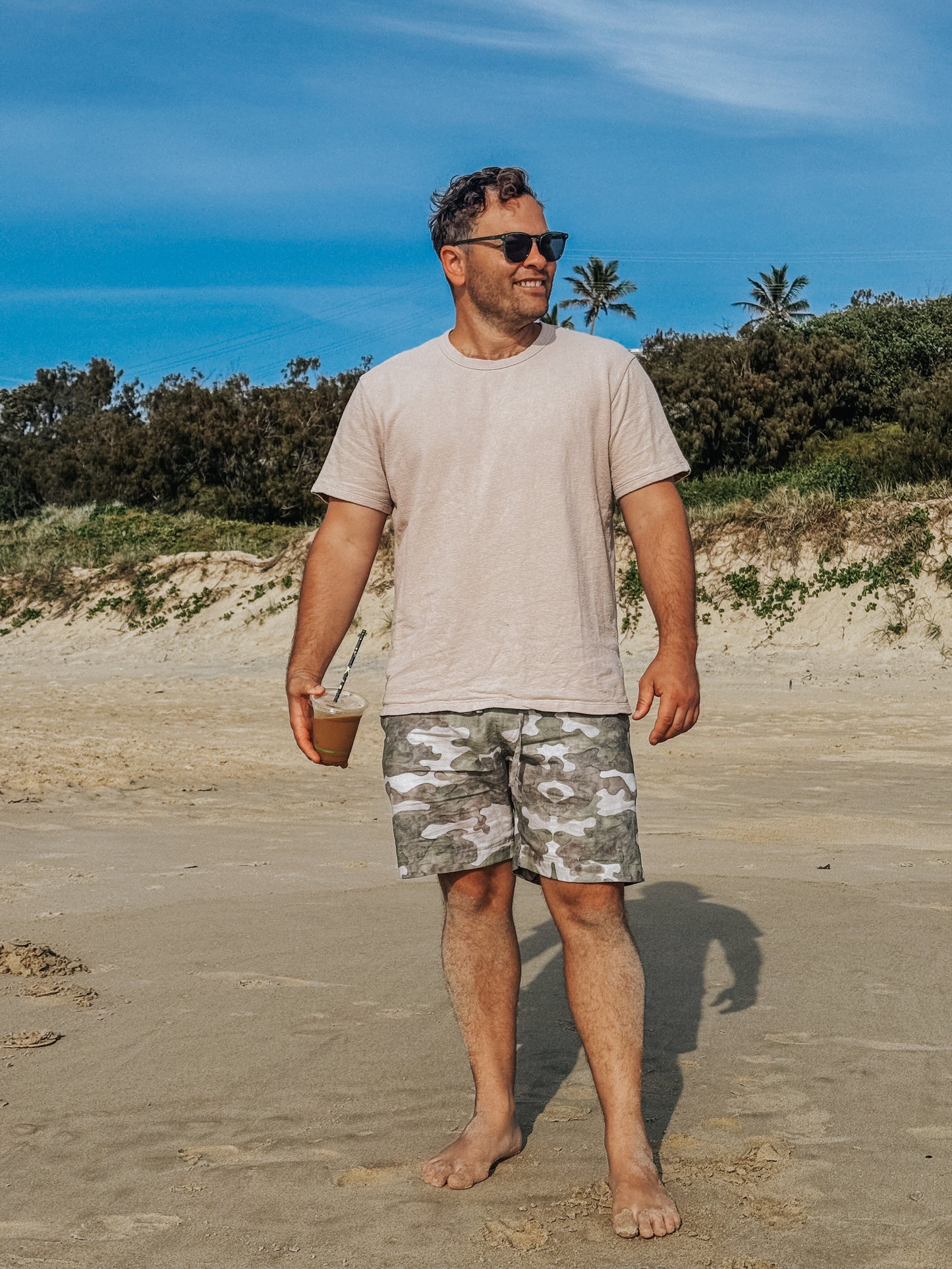 Mitch Shorts - Printed Linen