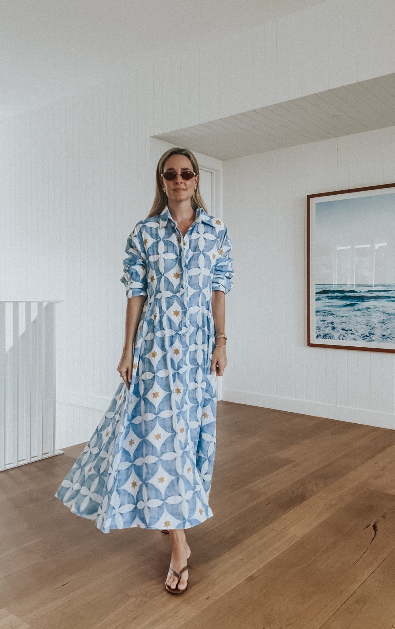 Emma Dress - Azure