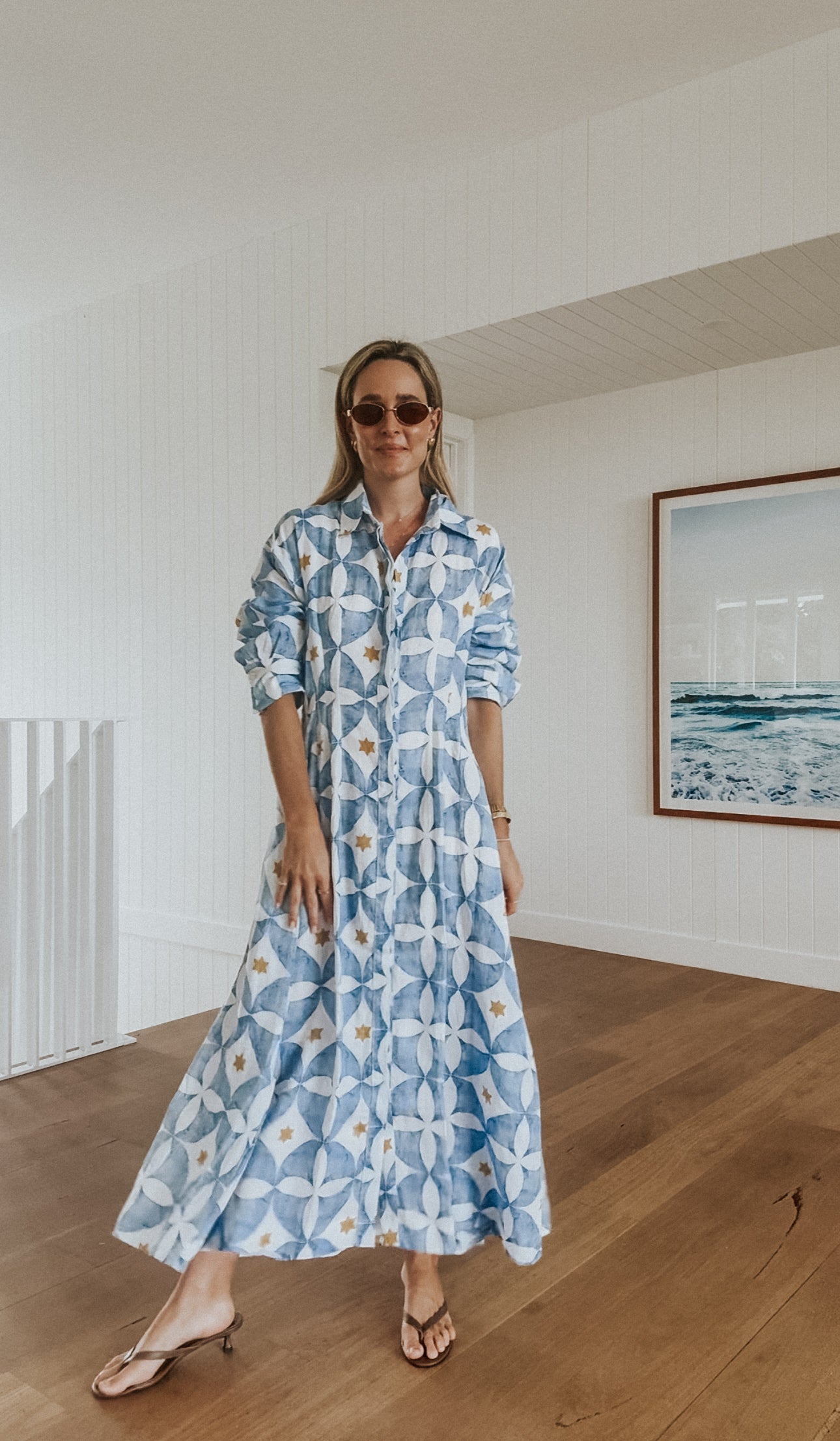 Emma Dress - Azure