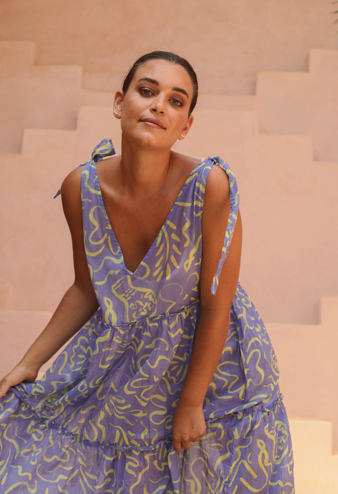 SALE Holly Dress - Island Escape Purple