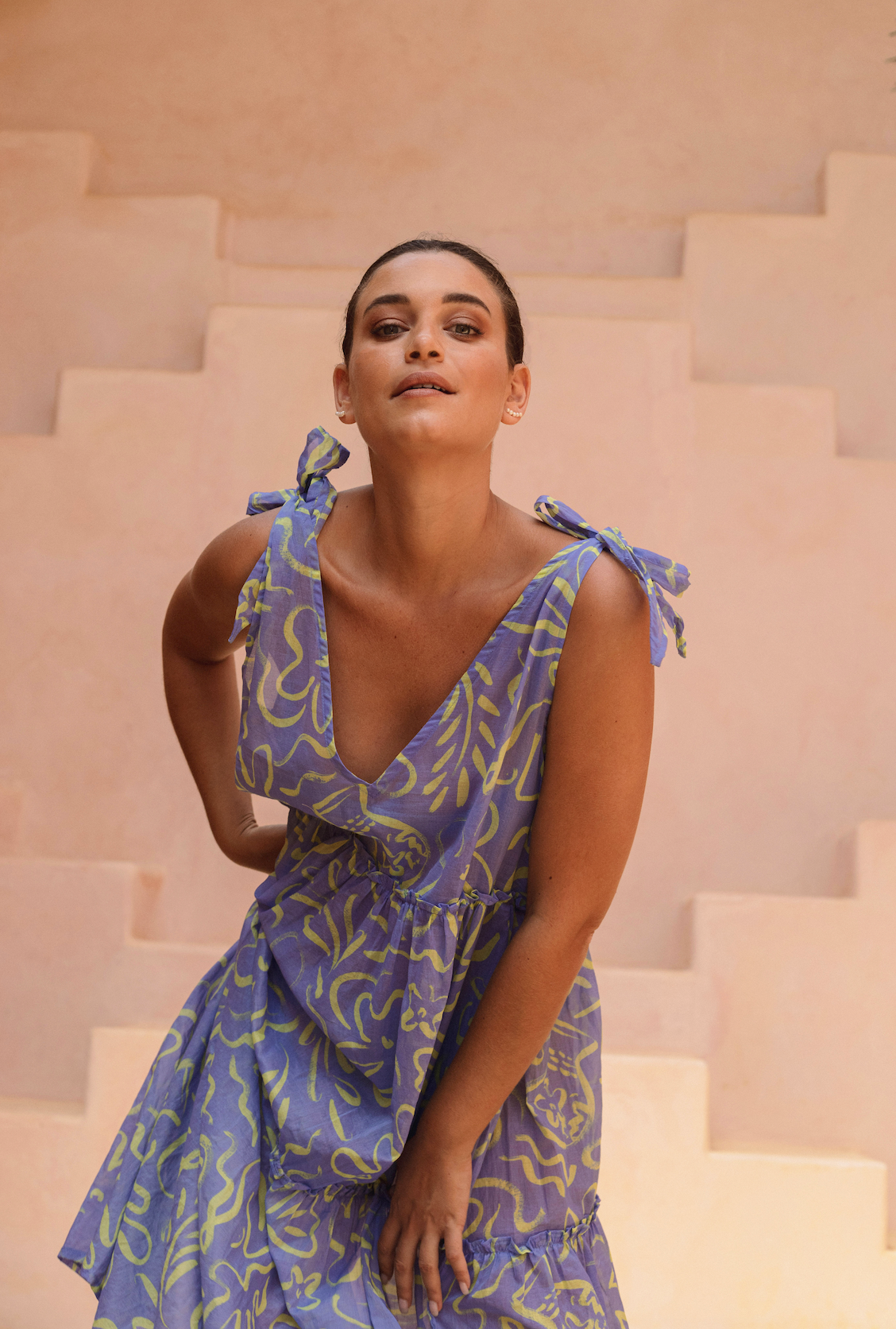 SALE Holly Dress - Island Escape Purple