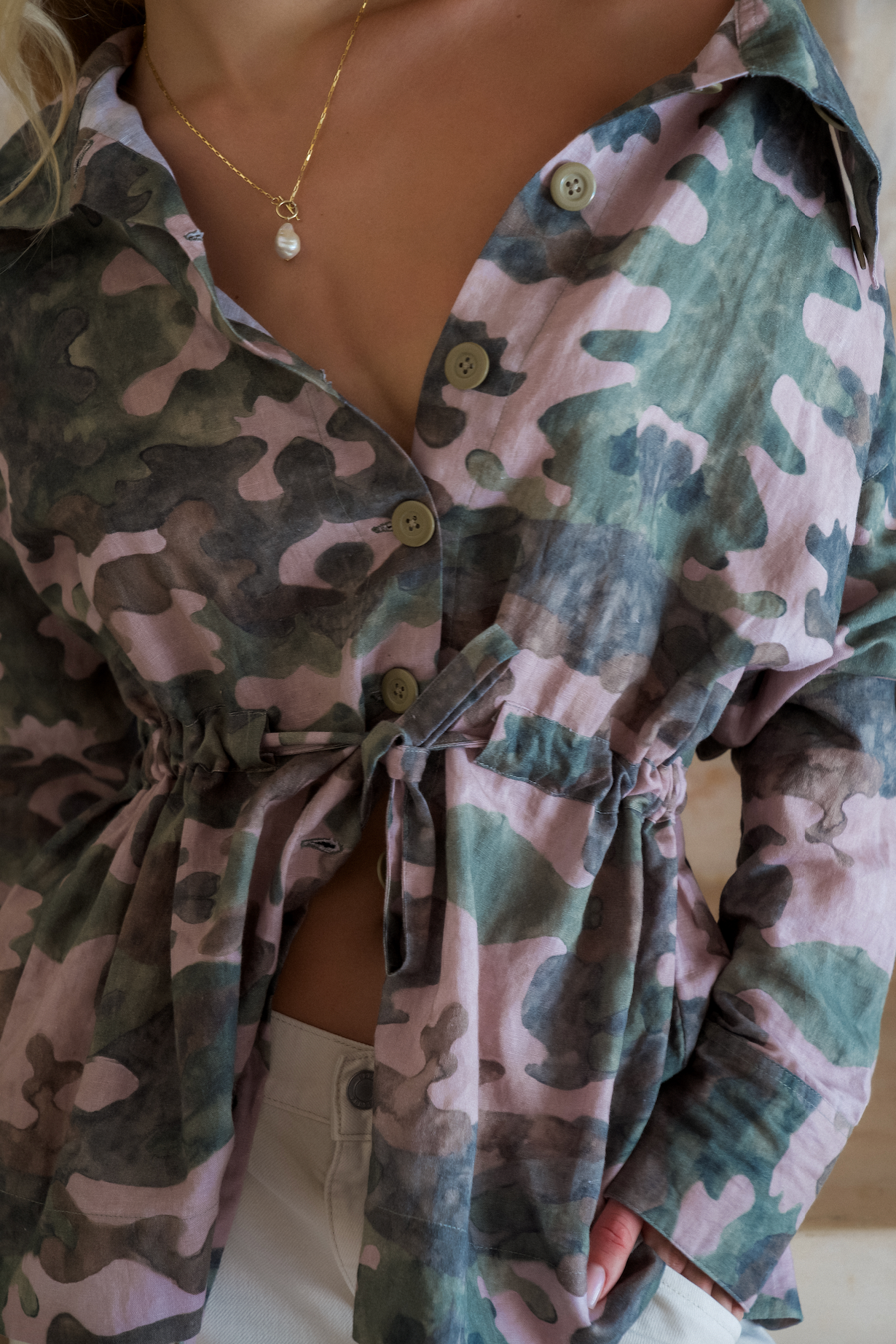 Ana Shirt Jacket - Camo