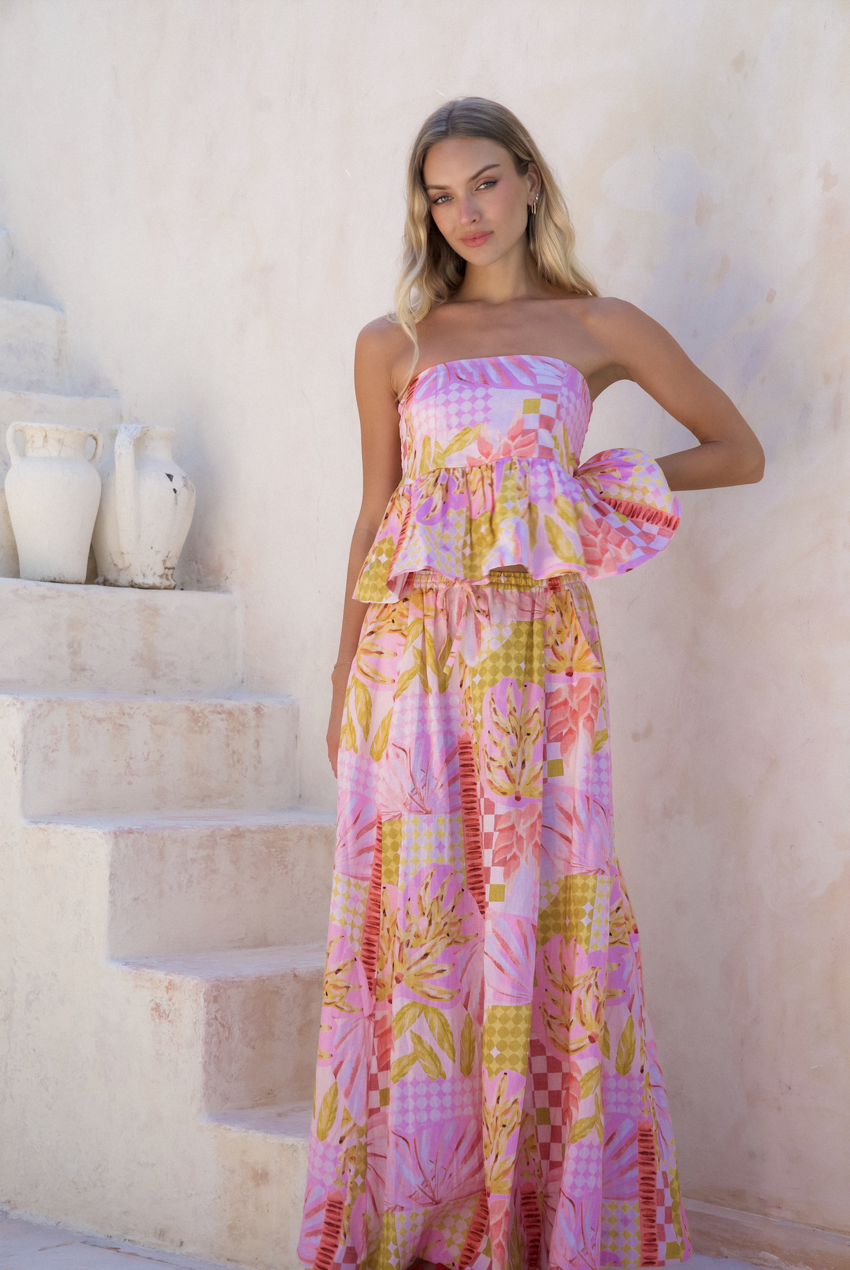 Elliot Top - Printed Linen