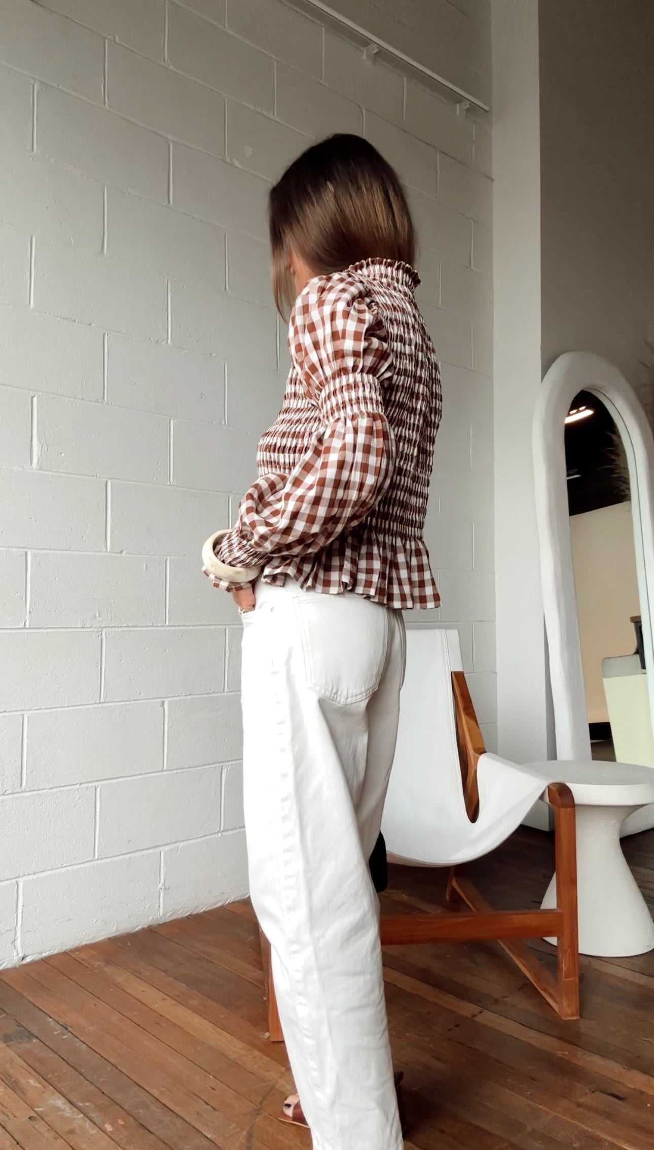 Violet Shirred Top - Cotton