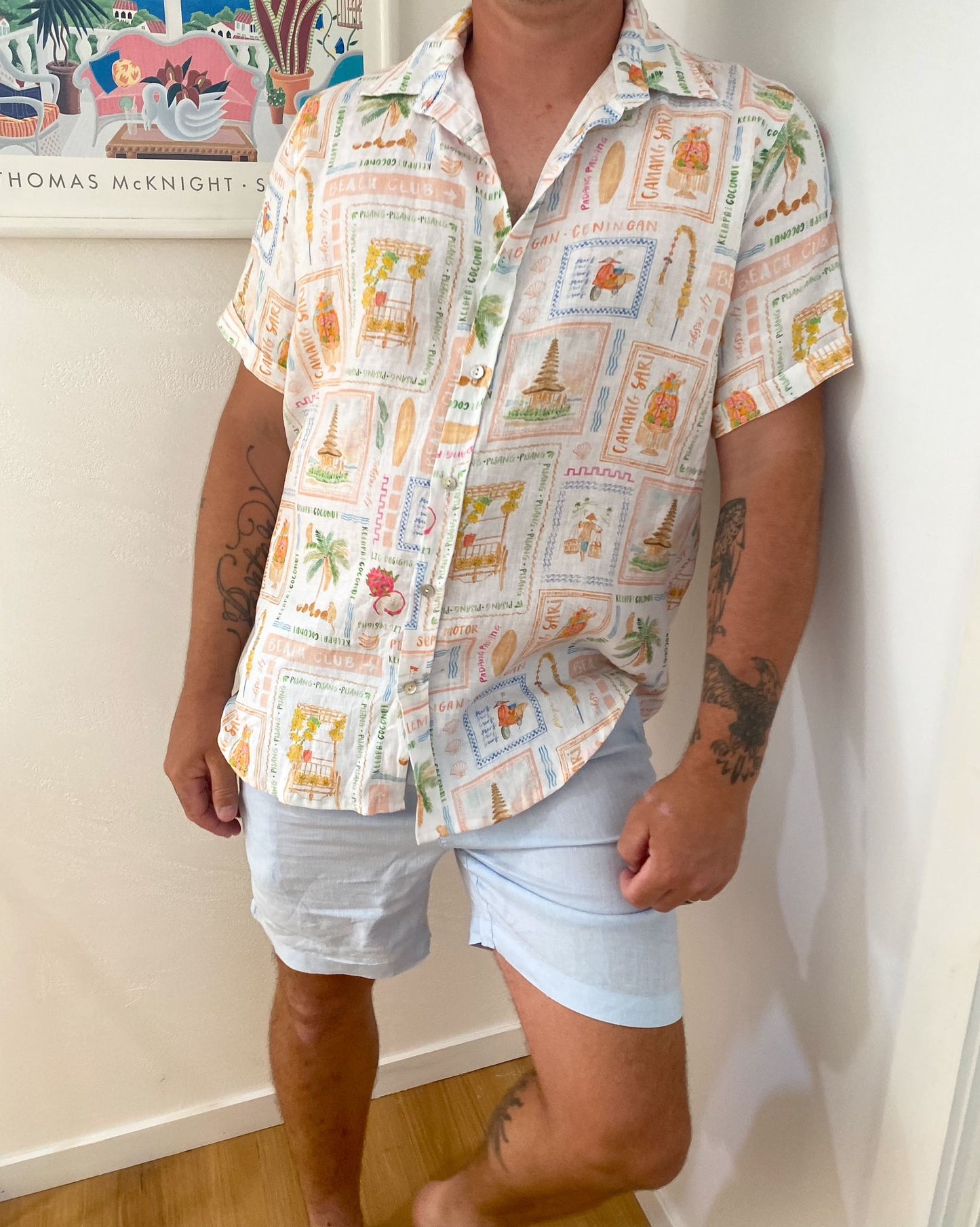 Jordy Shirt - Printed linen