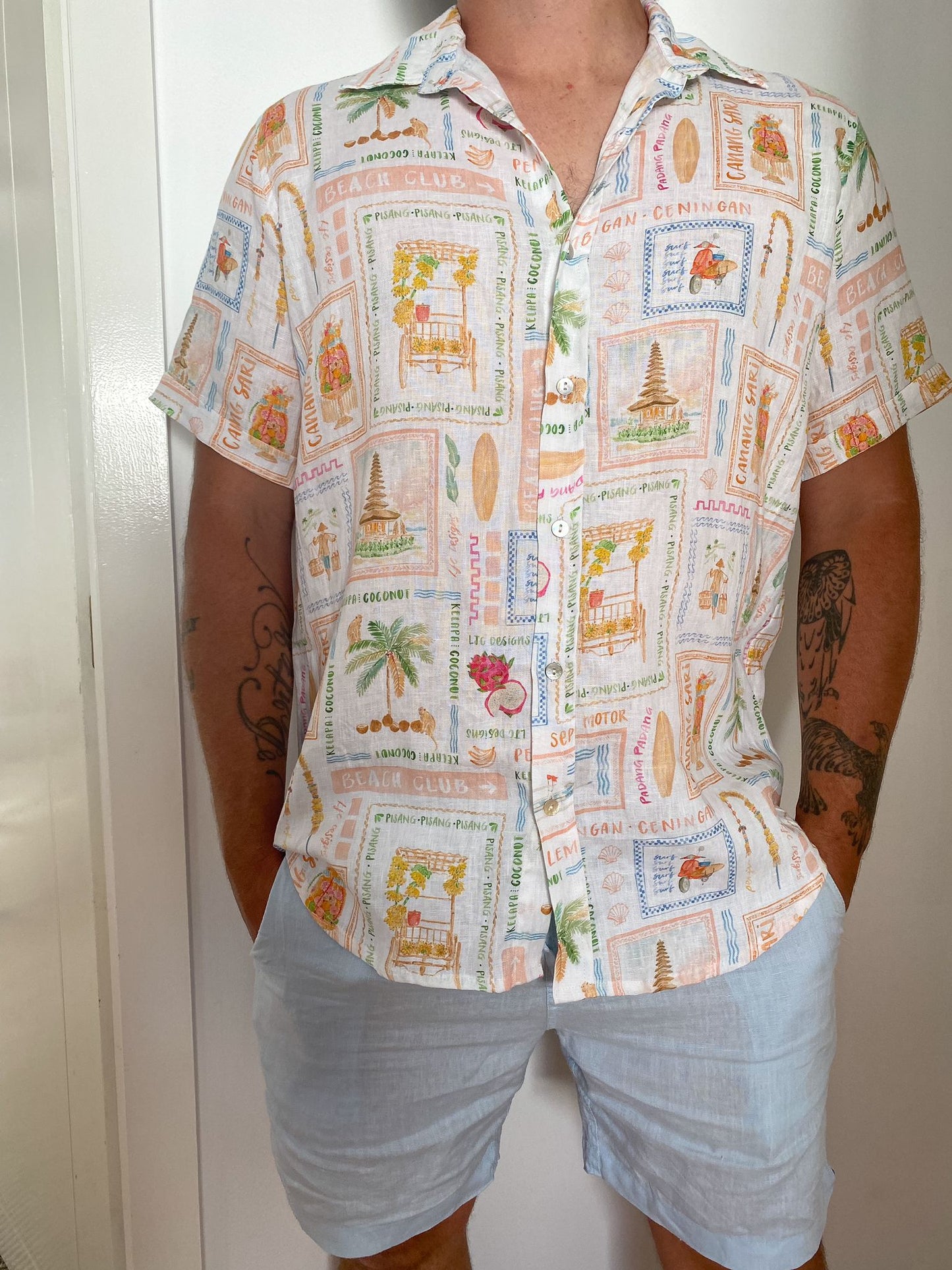 Jordy Shirt - Printed linen