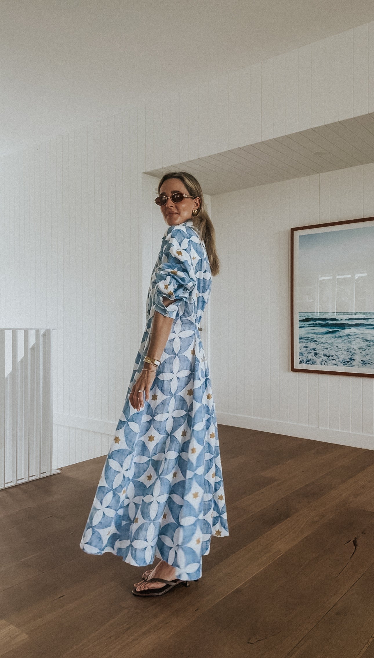 Emma Dress - Azure
