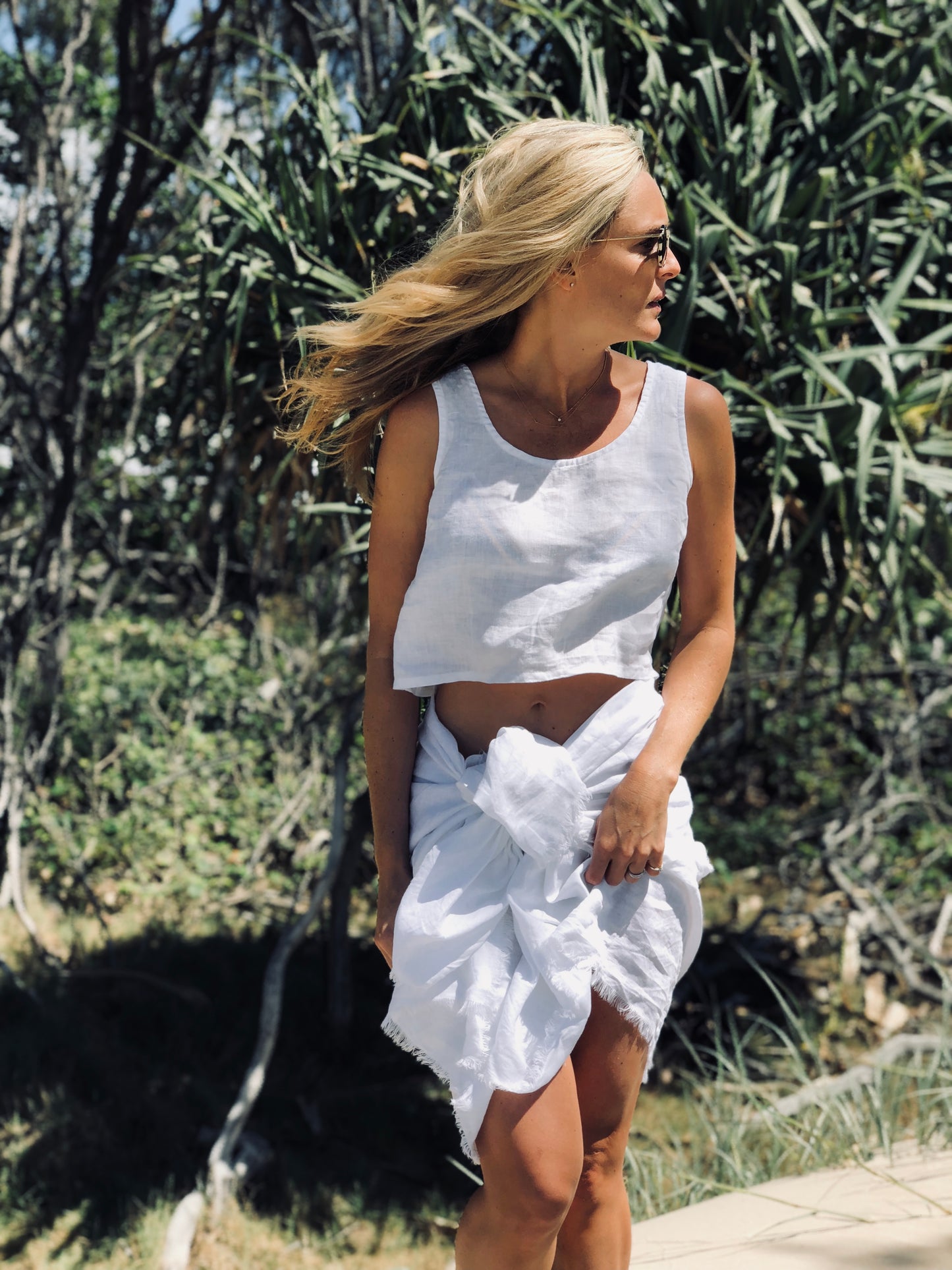 Frayed Linen Sarong