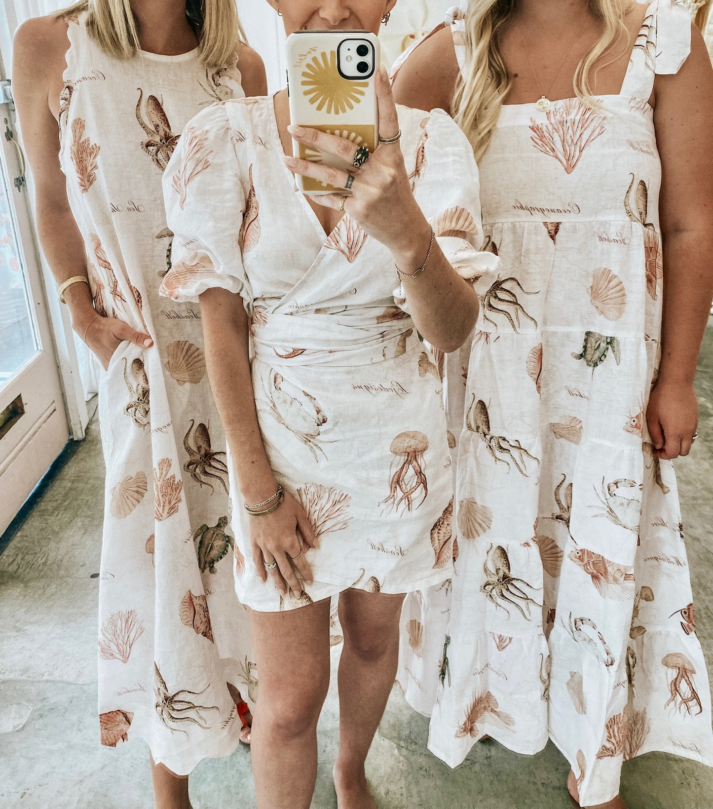 Yoli Dress - Printed Linen