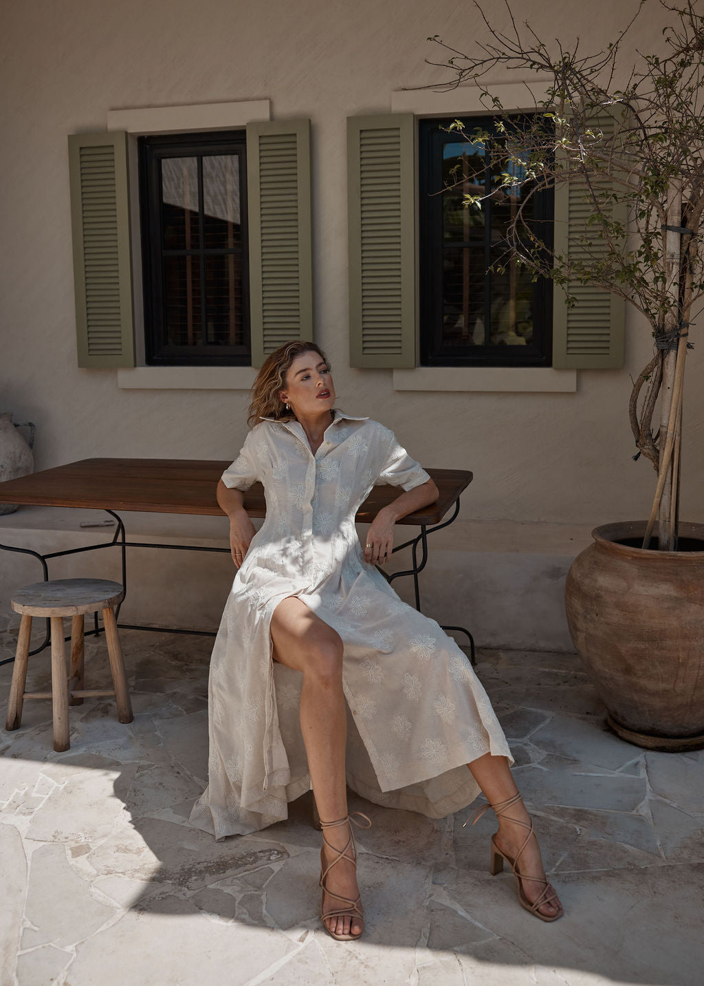 Verity Dress - Daisy Embroidery