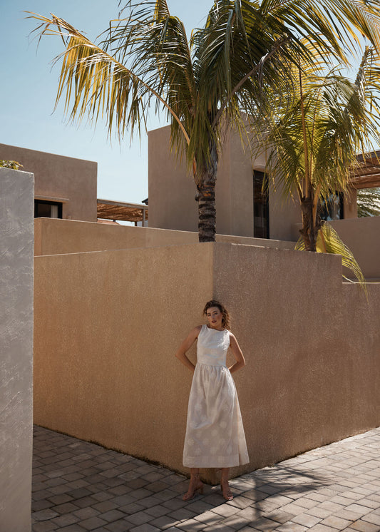 Luna Dress - Daisy Embroidery