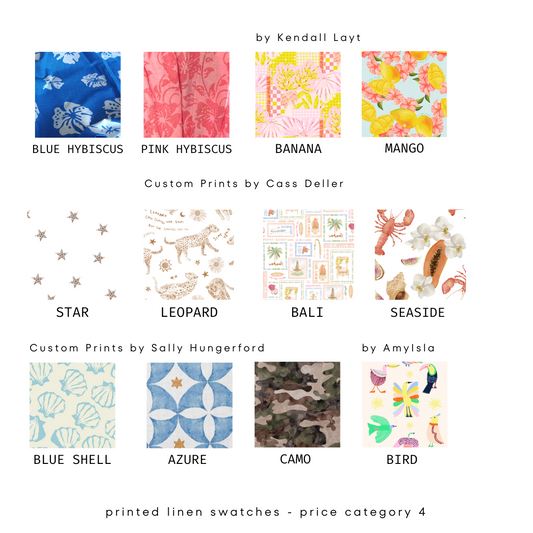 Oliver Dress Printed Linen - Wholesale