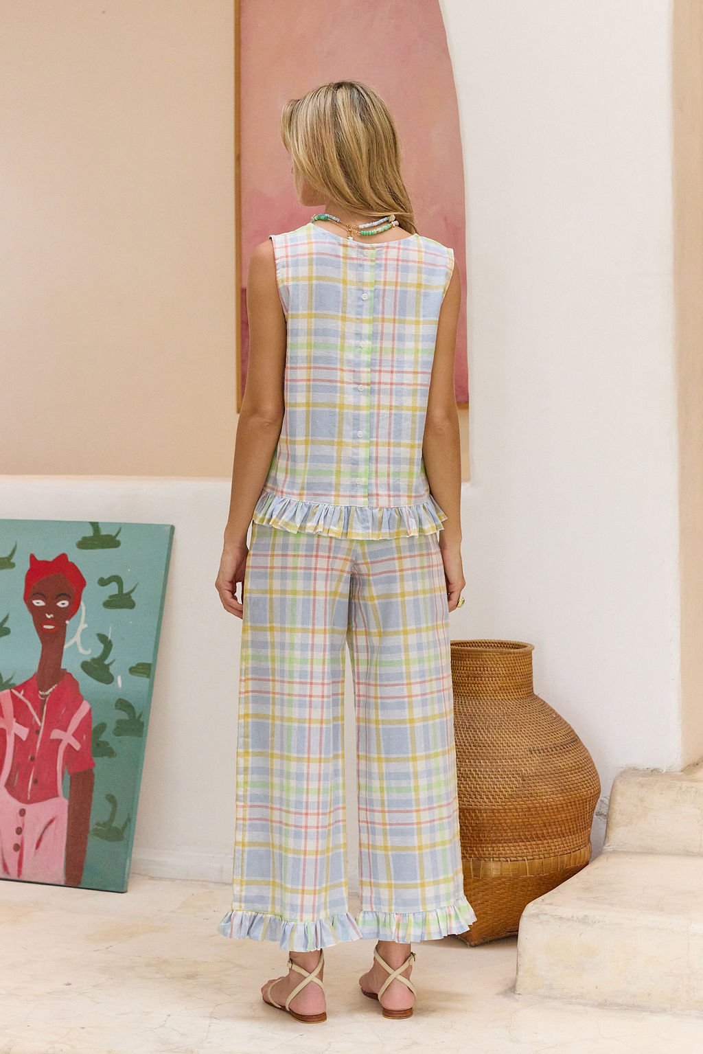 Bari Pants - Plaid