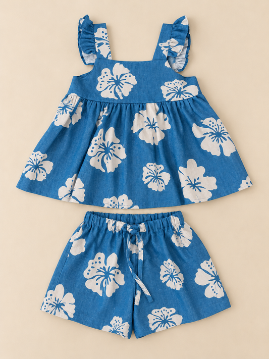Iris Set - Printed Linen
