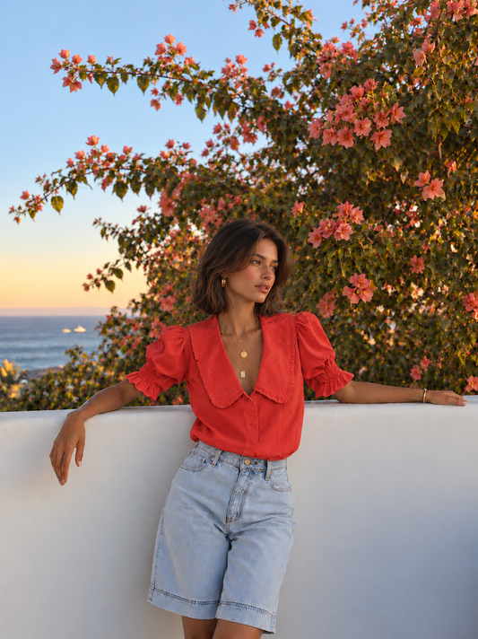 Rosie Top - Linen
