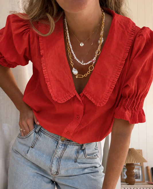 Rosie Top - Linen
