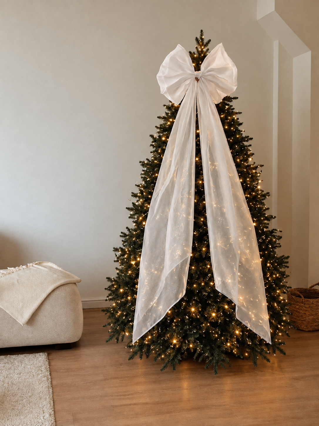 Extra Large Christmas Bow - Organza