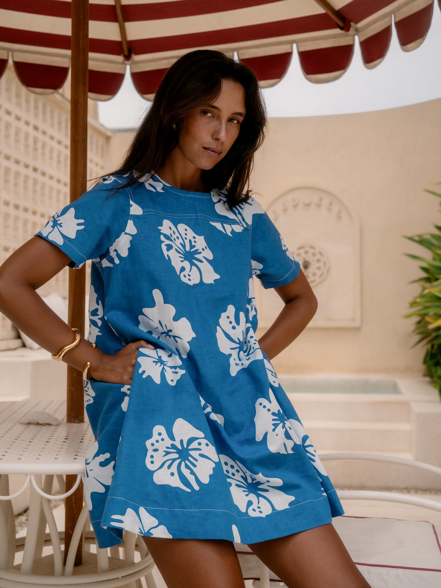 Parker Dress - Hibiscus