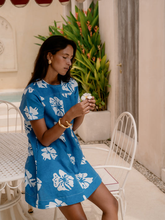 Parker Dress Printed Linen - Wholesale