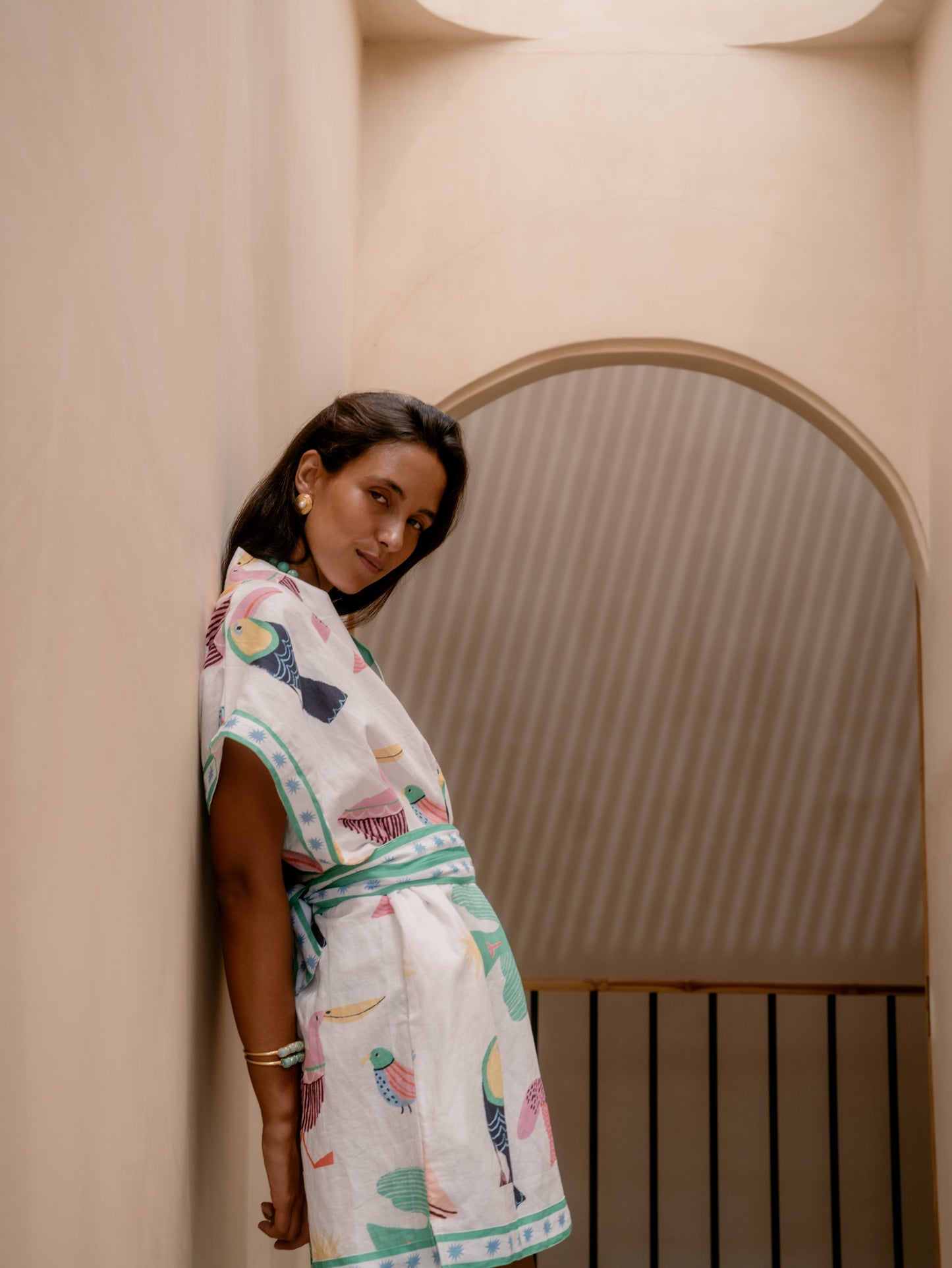 Marigold Kimono Dress