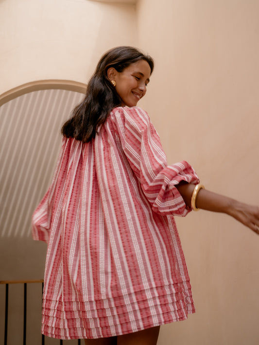 Sammie Dress - Red stripe