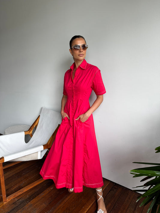 Verity Dress - Red