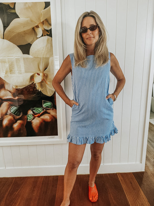 Harry Dress Linen and Plaid - Wholesale