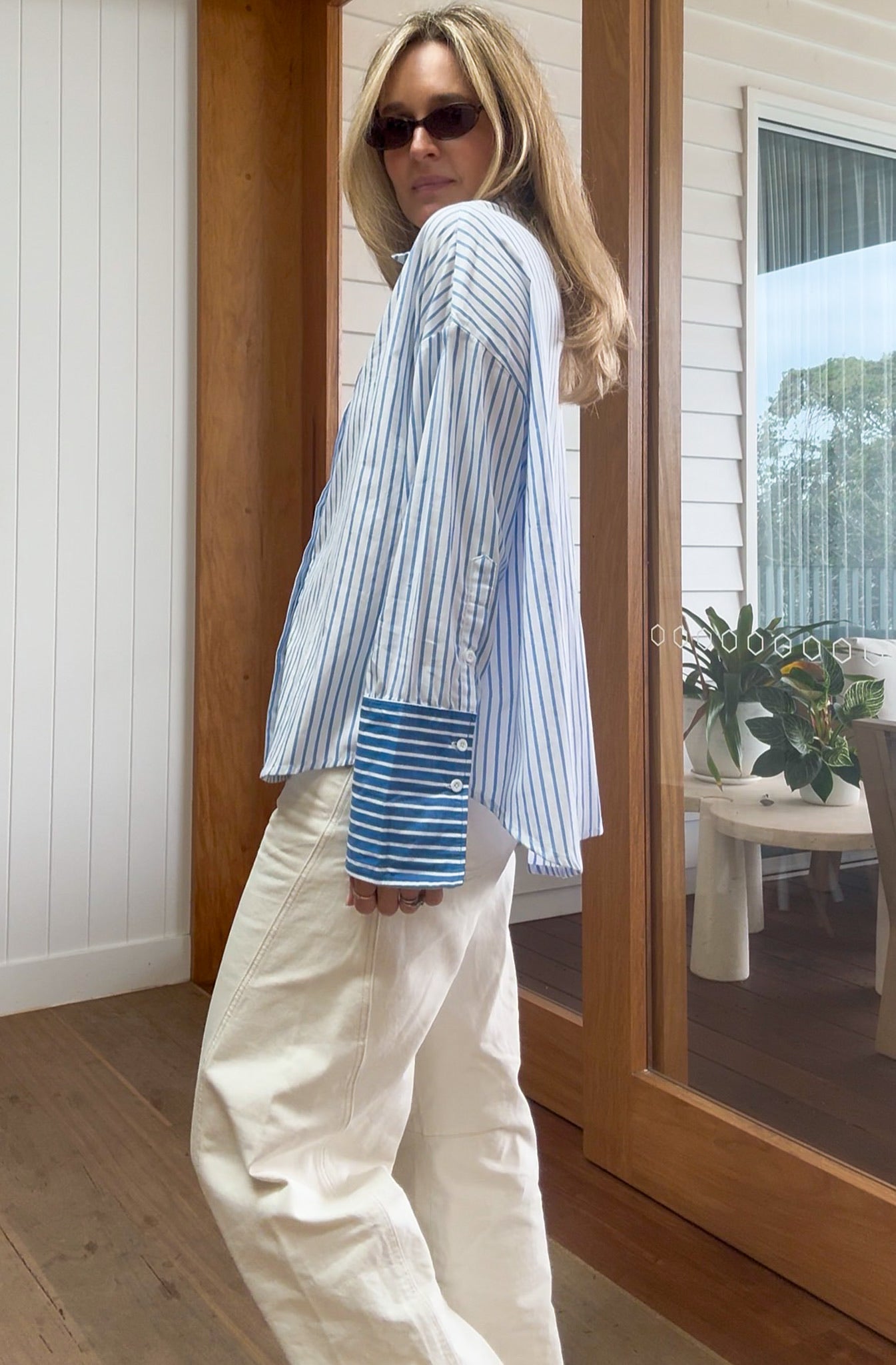 Contrast Shirt - Cotton Stripe