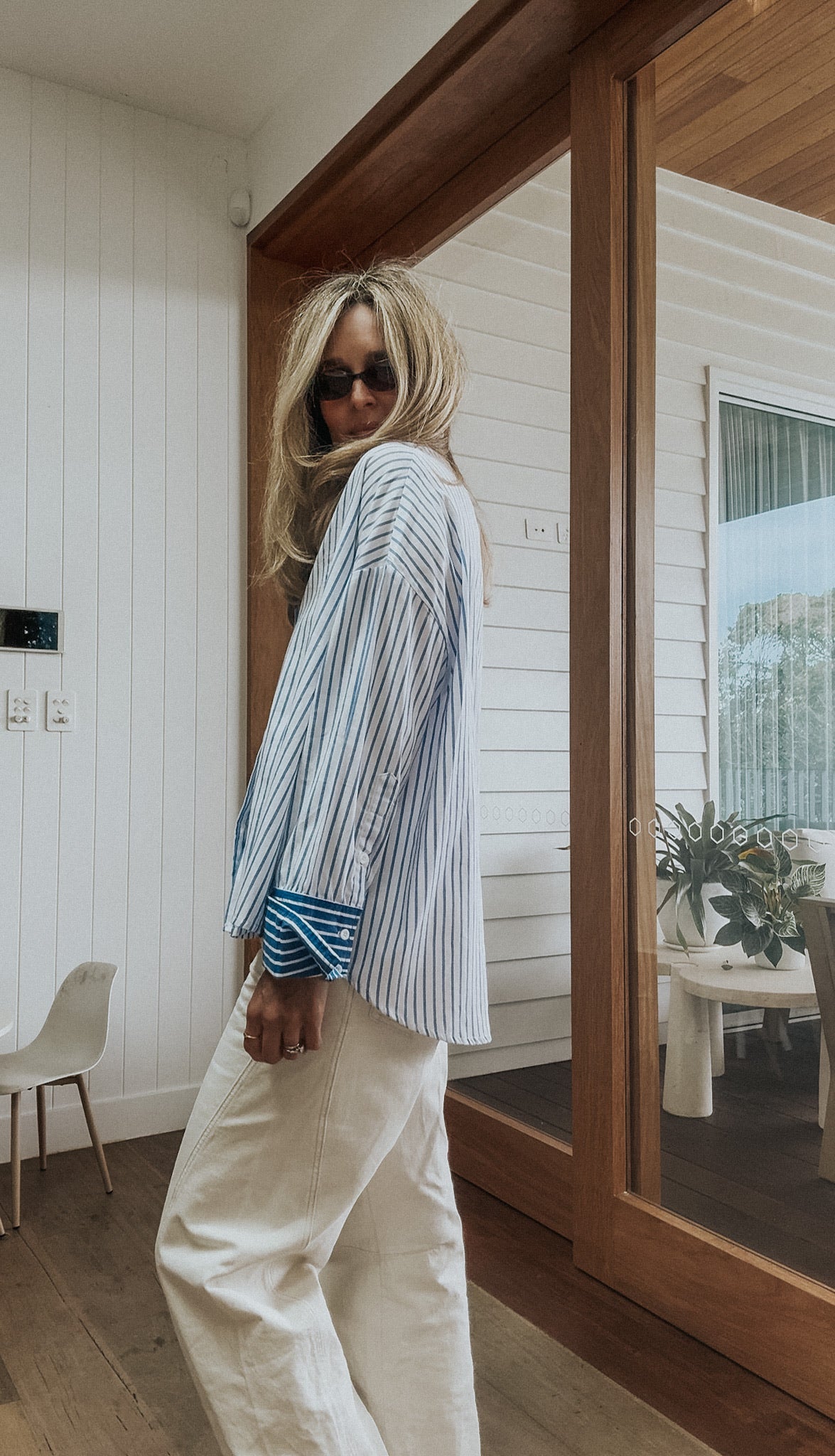 Contrast Shirt - Cotton Stripe