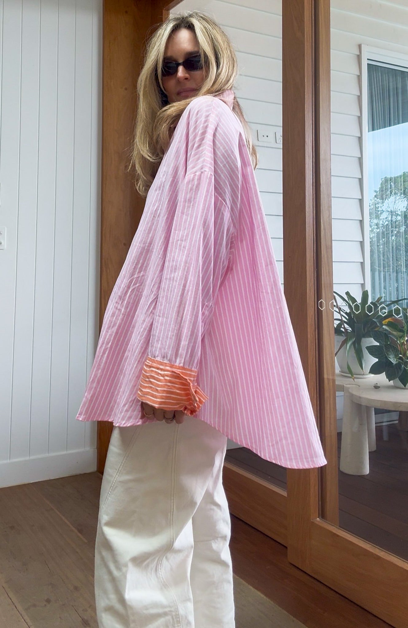 Contrast Shirt - Cotton Stripe