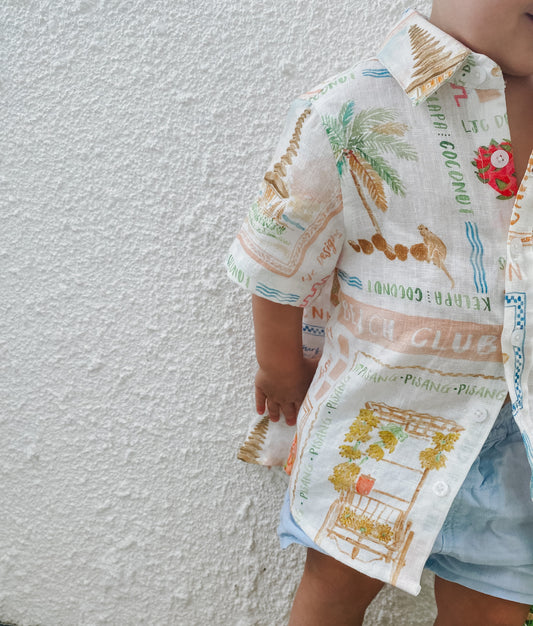 Gus Shirt Bali print (small scale)