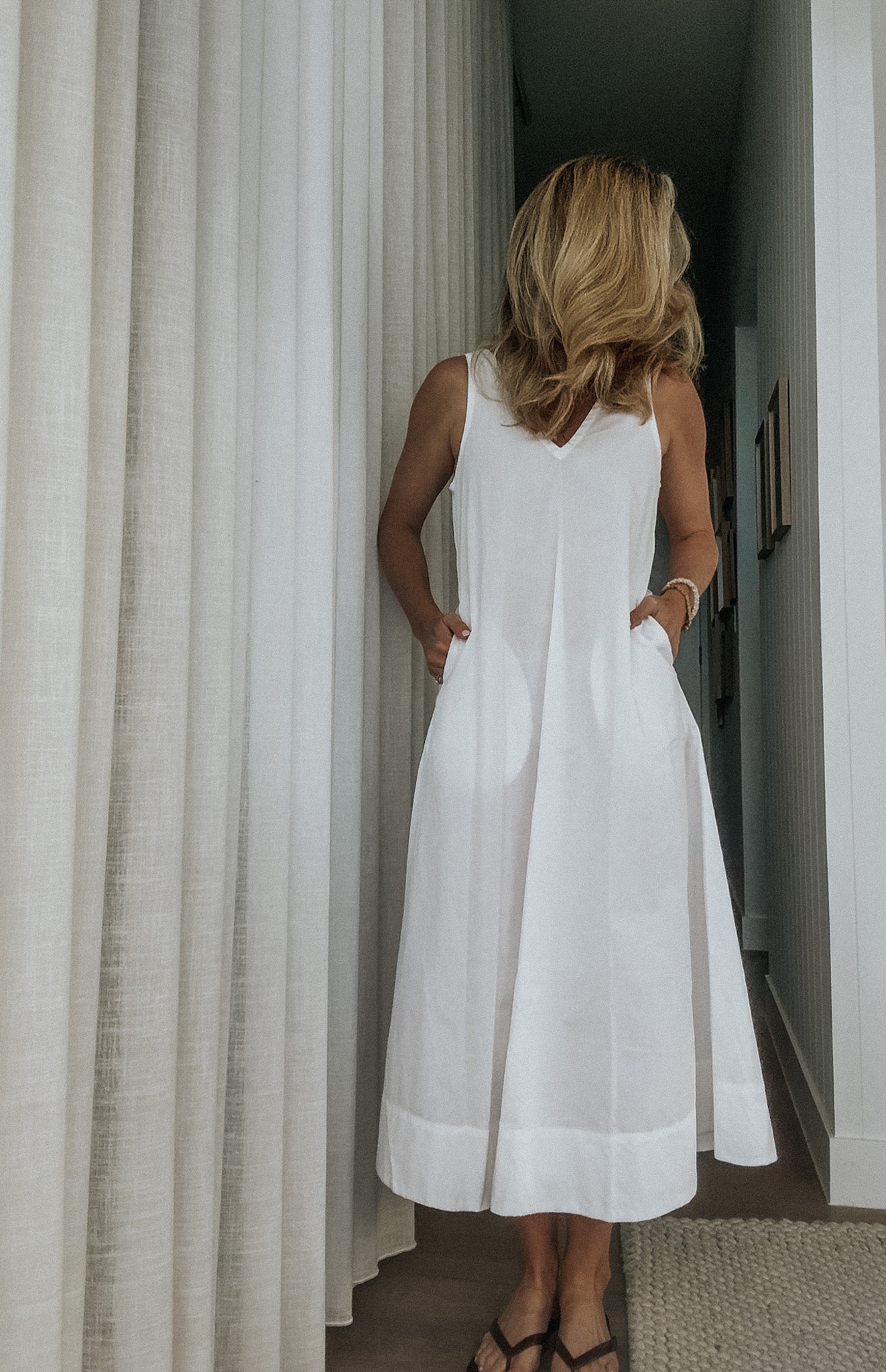 Eloise Dress - White Cotton