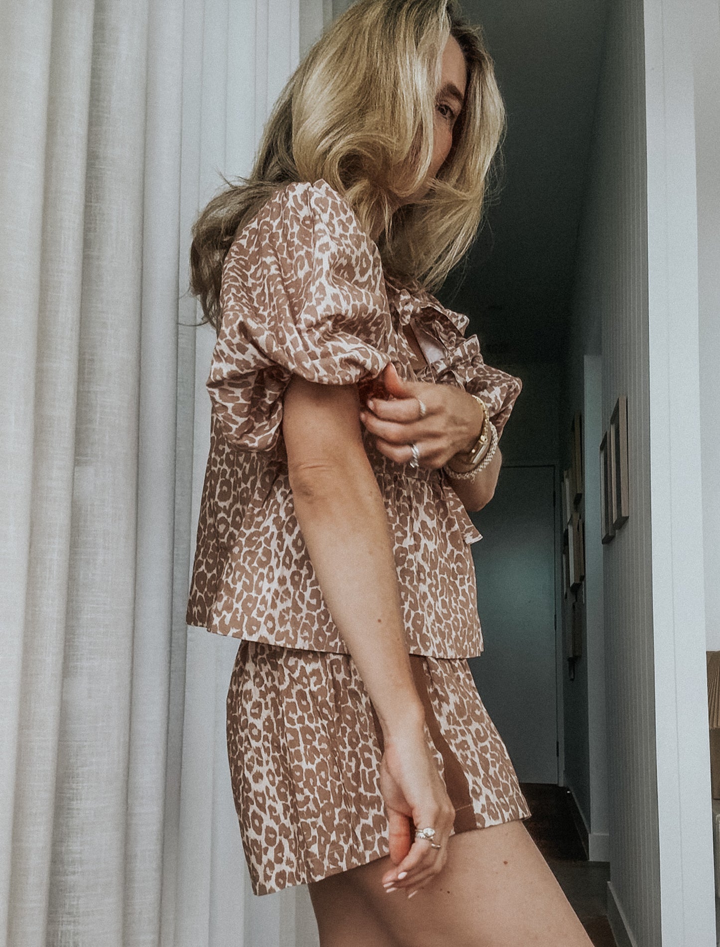 SALE Pia Top & Ted Shorts SET - Jungle Cat