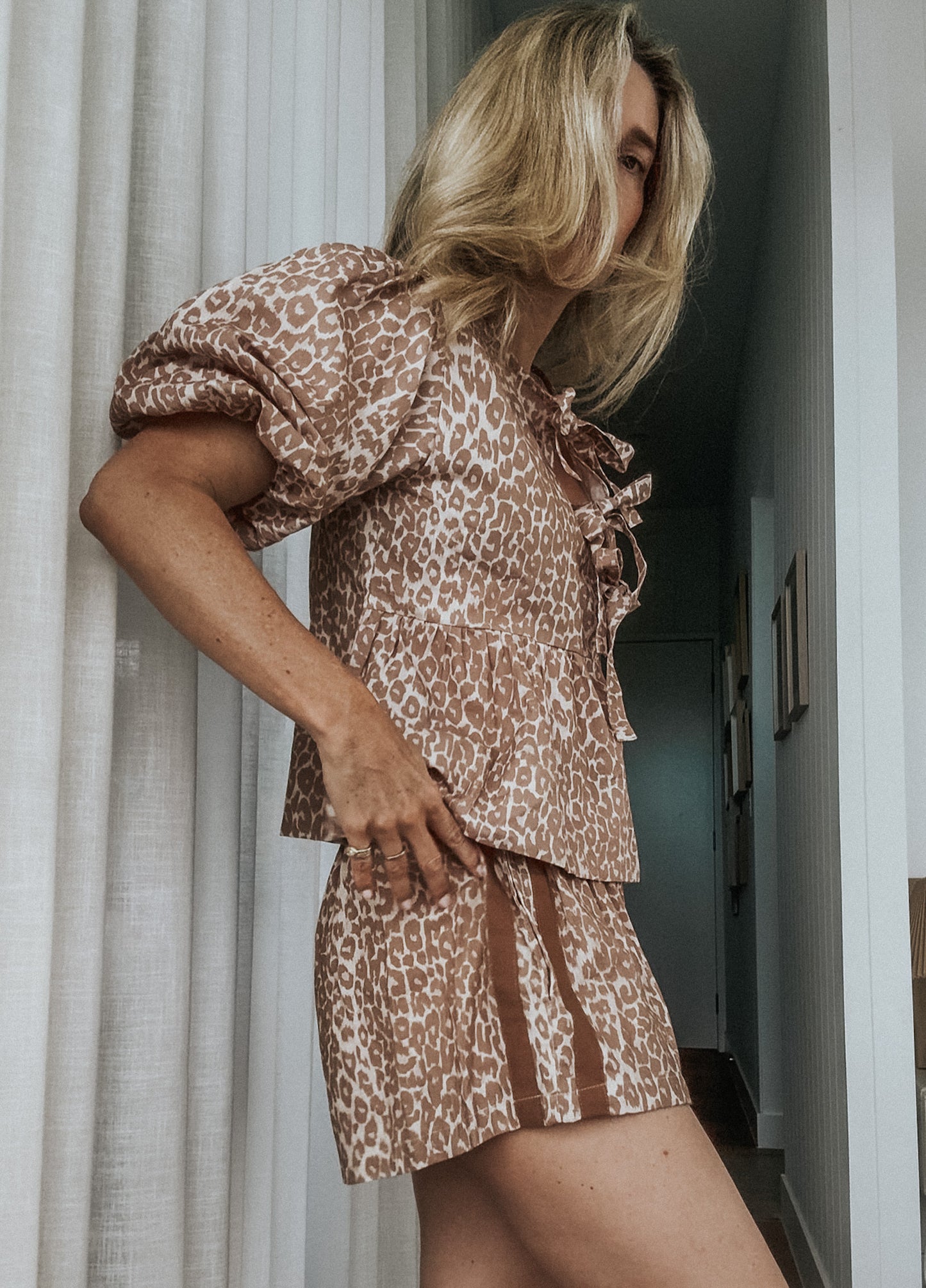 SALE Pia Top & Ted Shorts SET - Jungle Cat