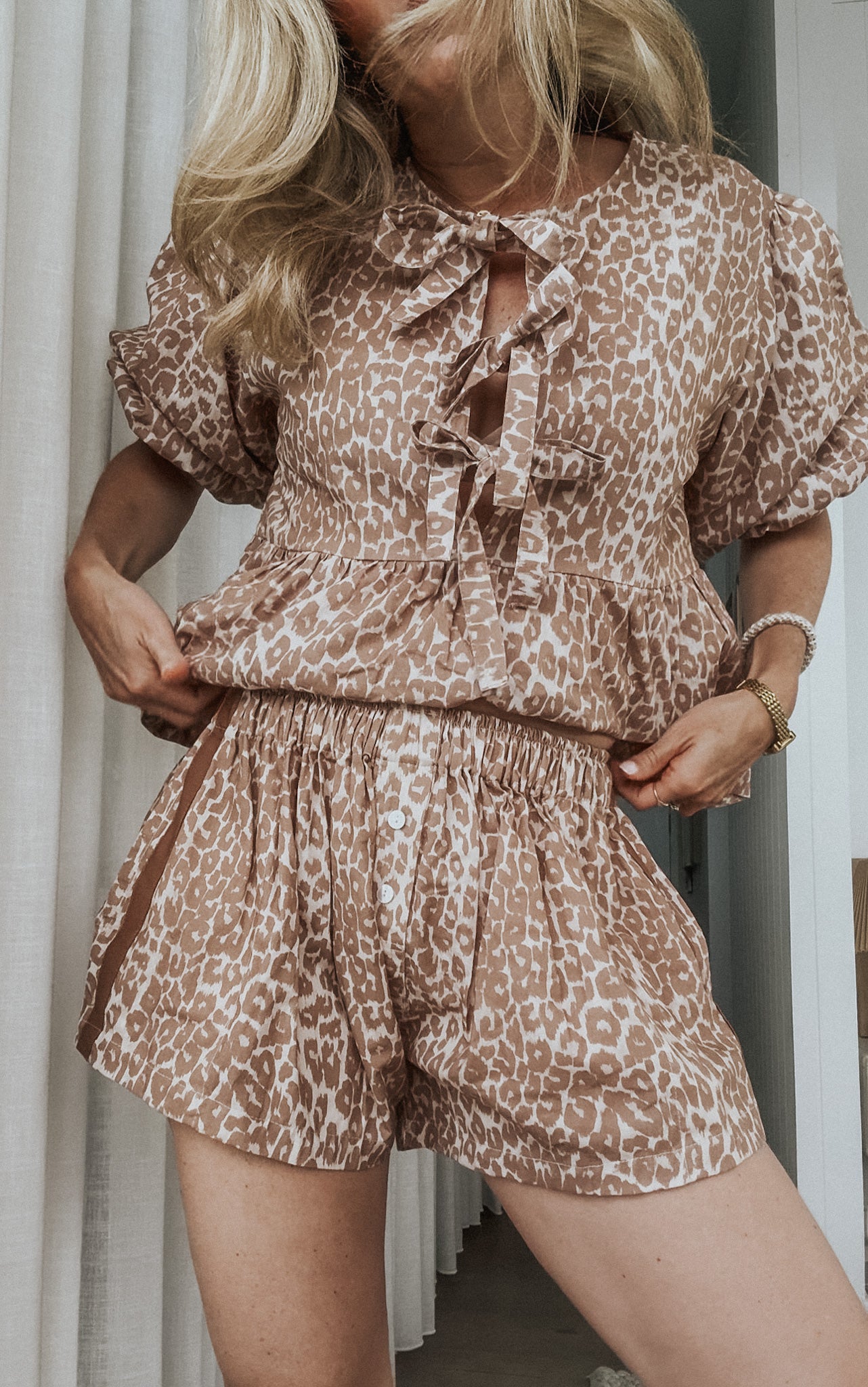 SALE Pia Top & Ted Shorts SET - Jungle Cat