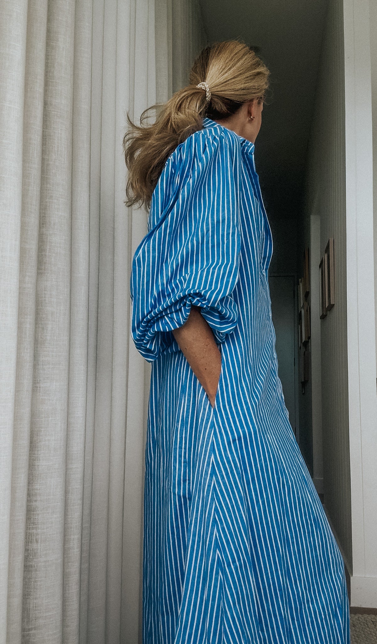 SALE Andi Maxi Dress - Ocean Stripe