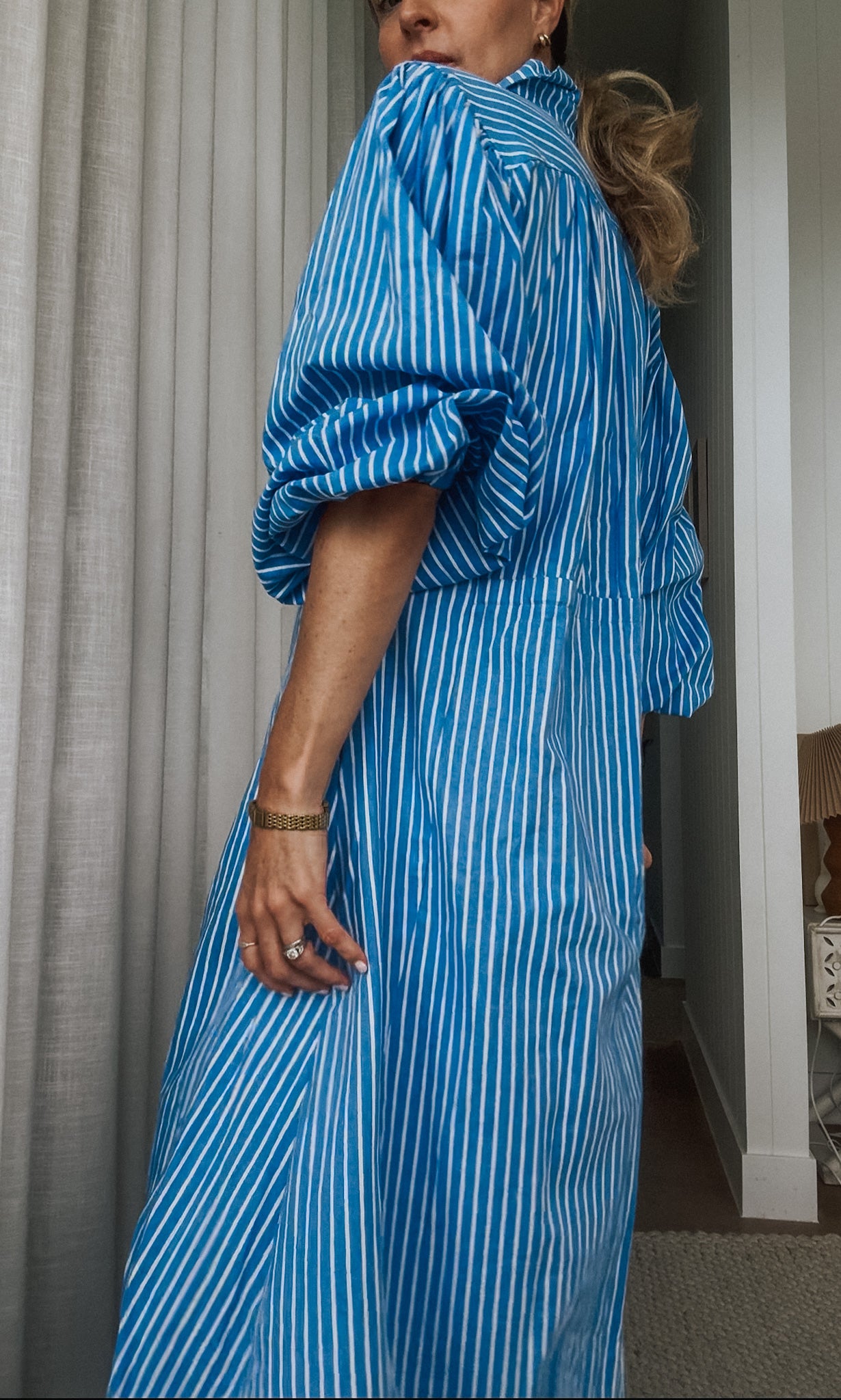 SALE Andi Maxi Dress - Ocean Stripe