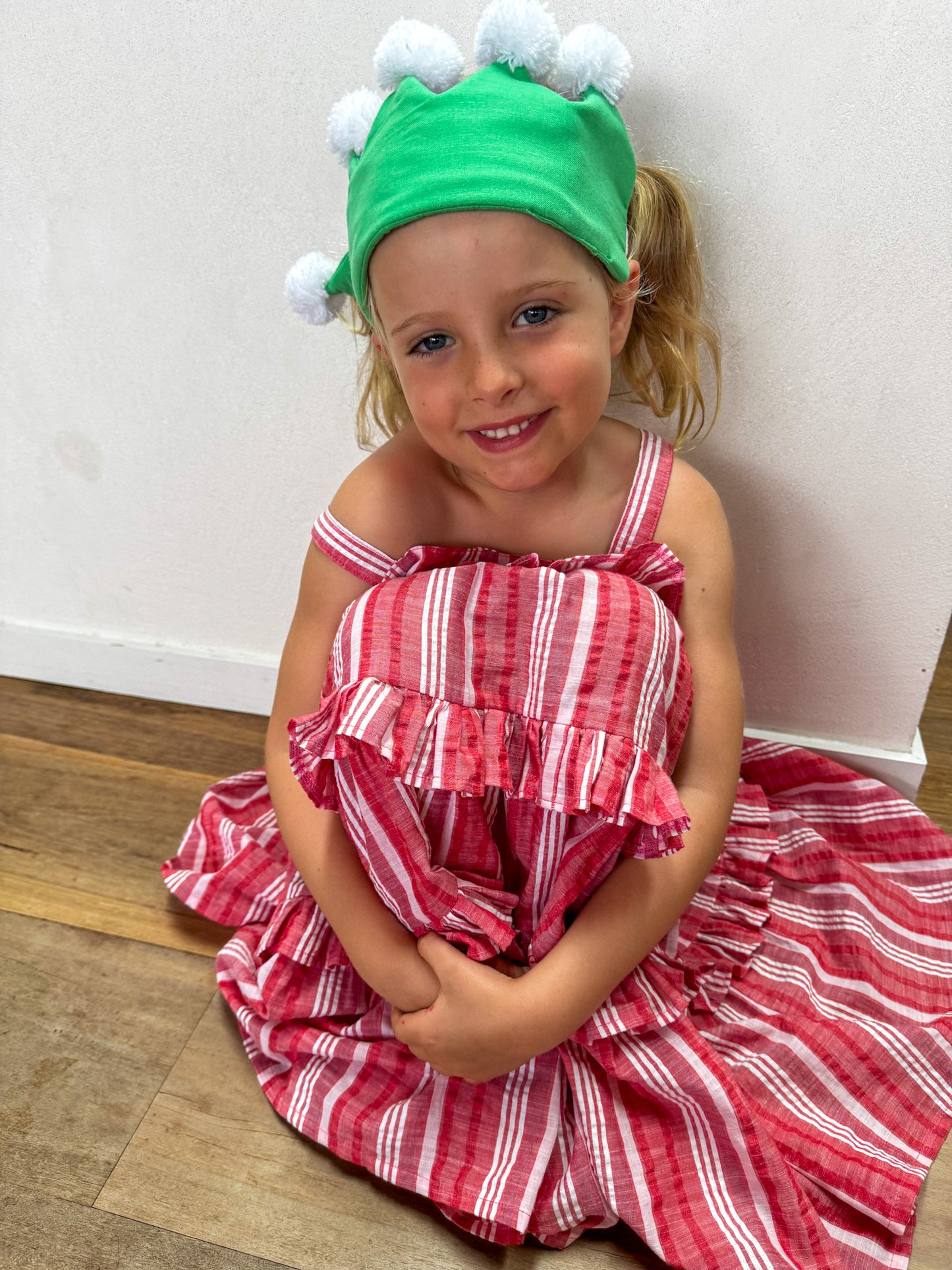 Tilda Dress - RED STRIPE