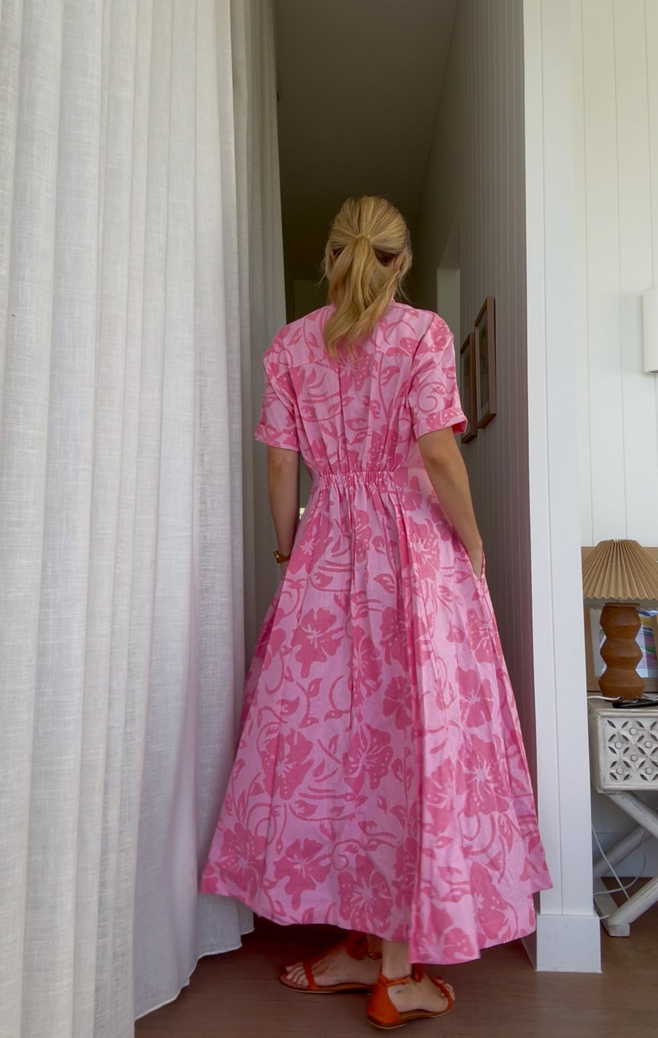 Verity Dress - Pink Hibiscus