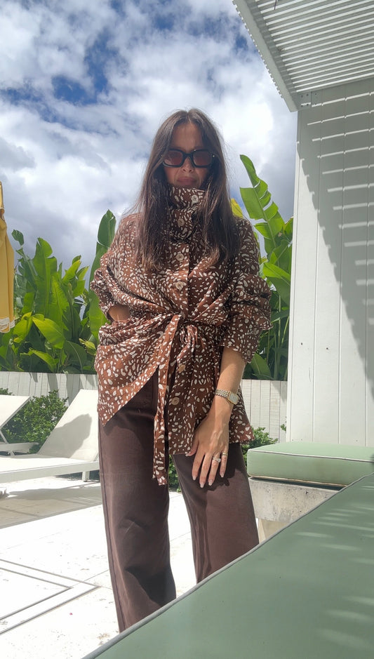 Ana Shirt Jacket - Deer