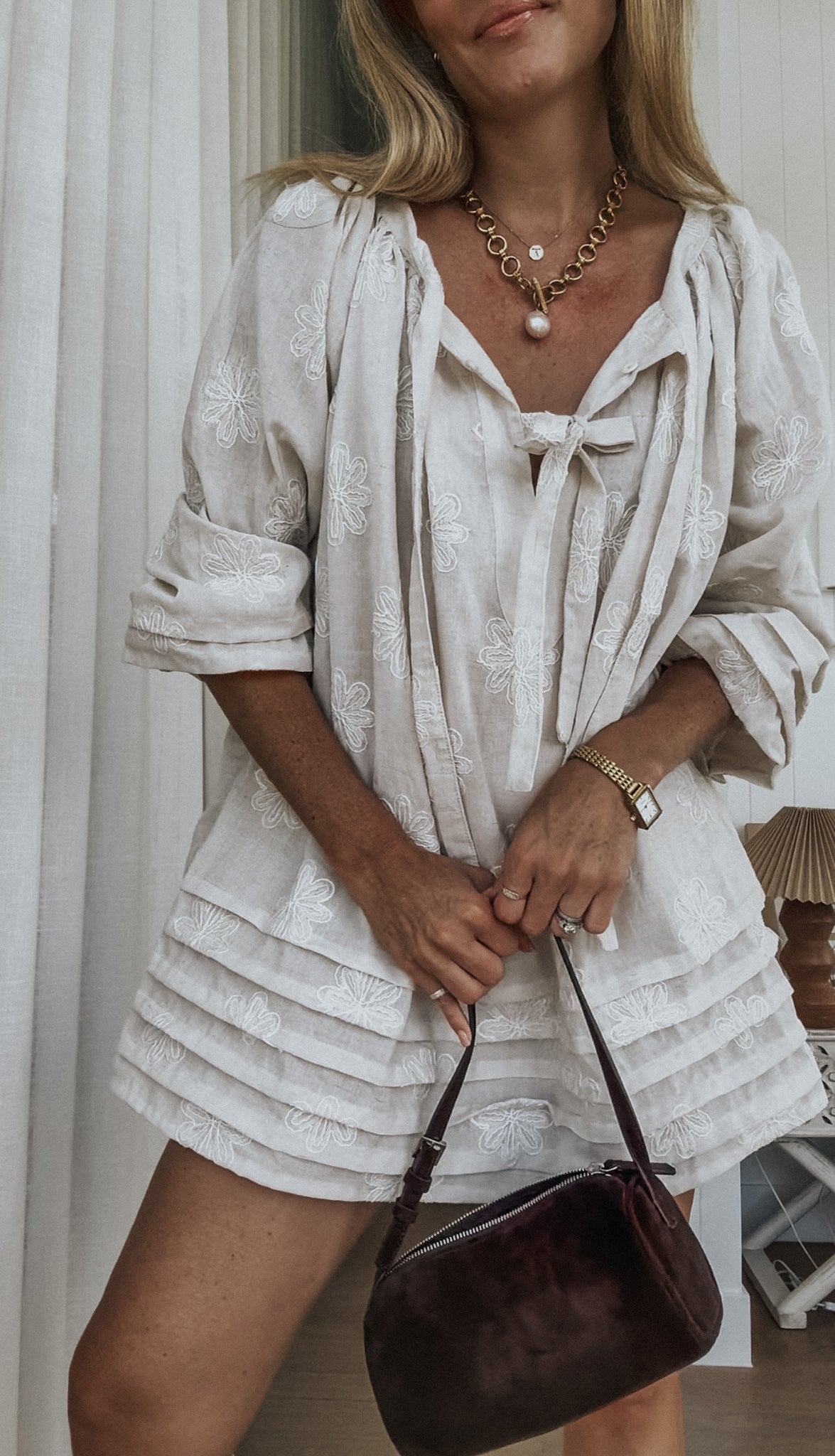 Sammie Dress - Daisy Embroidery