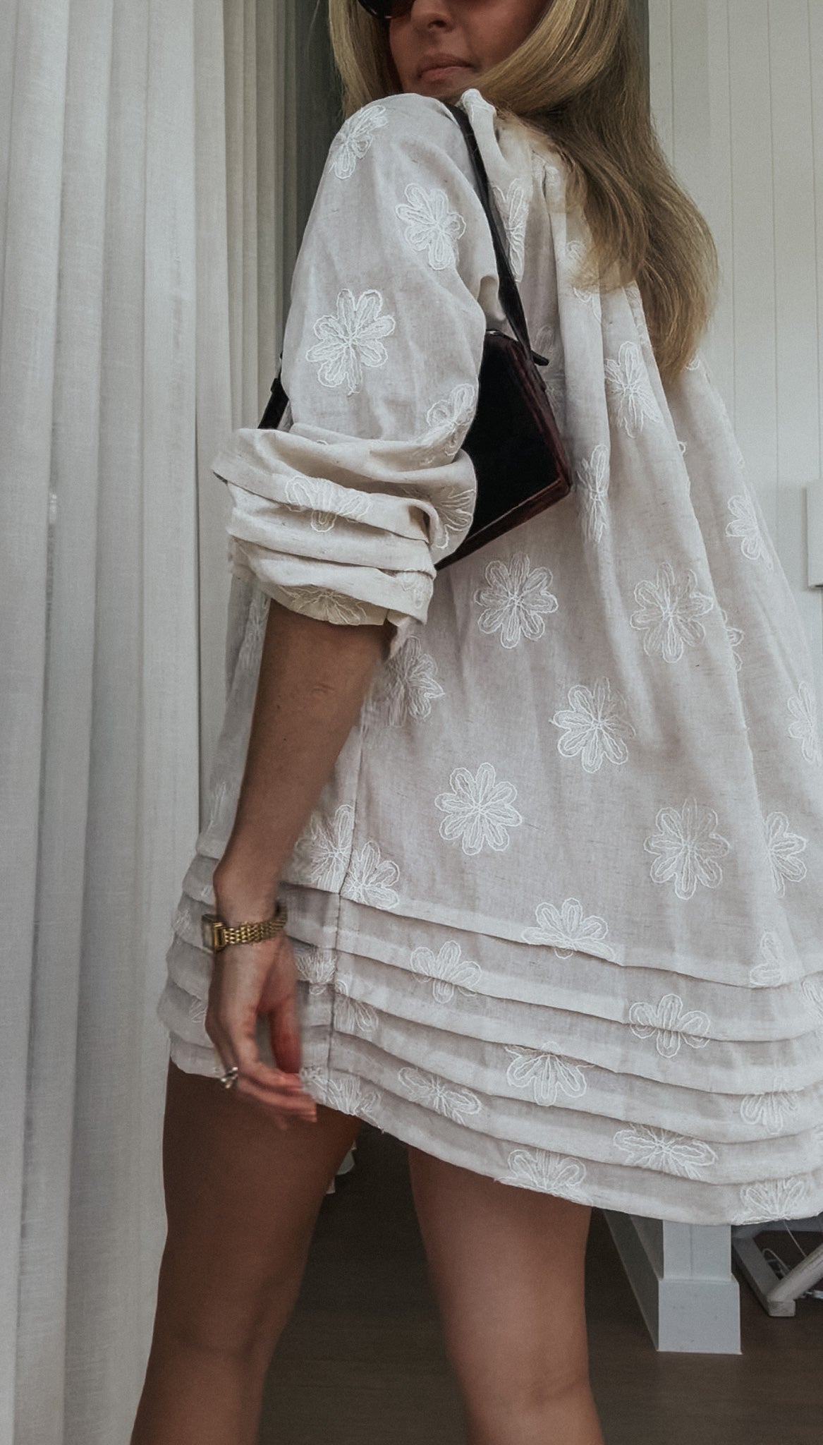 Sammie Dress - Daisy Embroidery