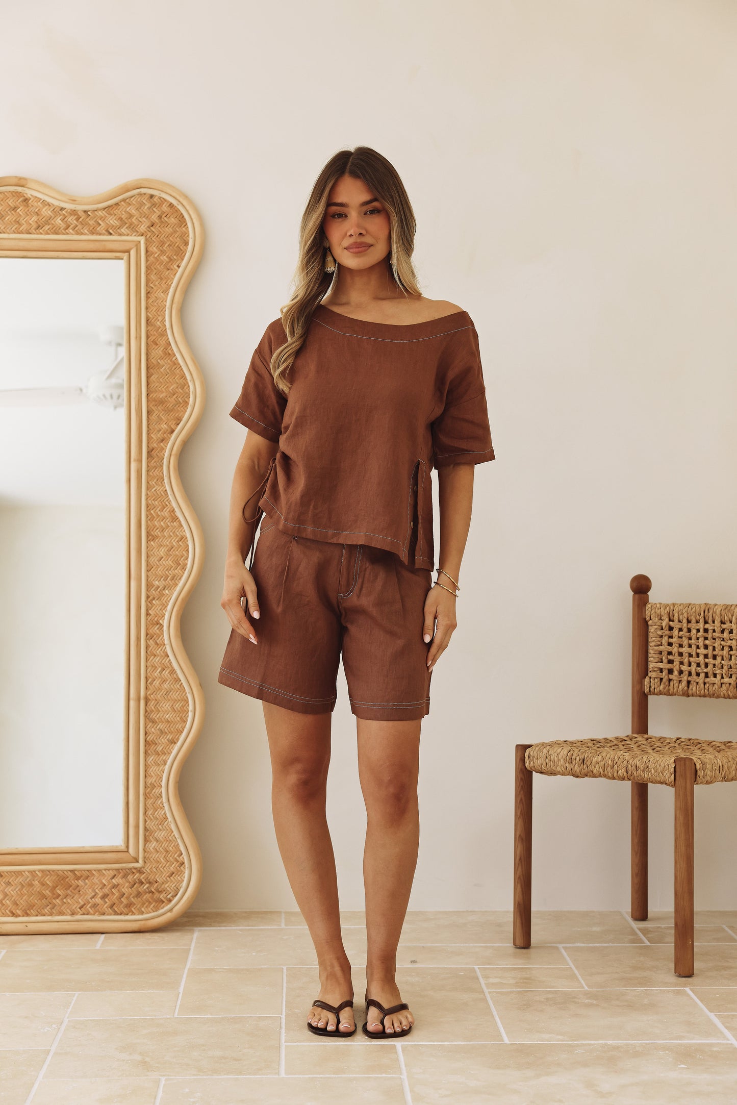 Bermuda Short - Linen