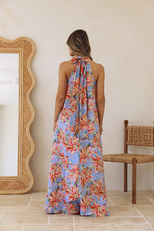 Fleur Dress Printed Linen - Wholesale