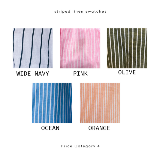 Freddie Shirt Striped Linen - Wholesale